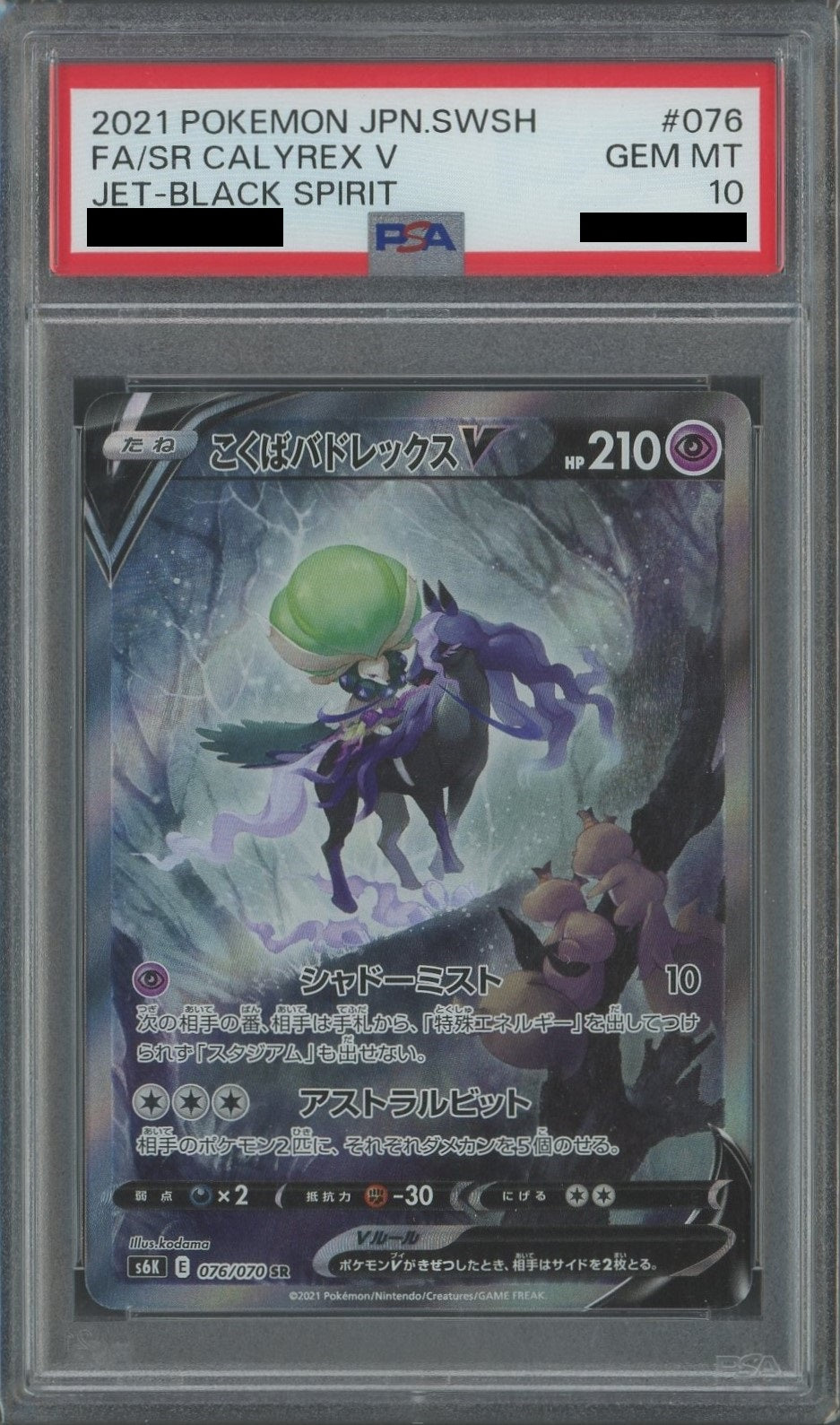 PSA10】こくばバドレックスV:SA(SR){超}〈076/070〉[S6K] – 晴れる屋2