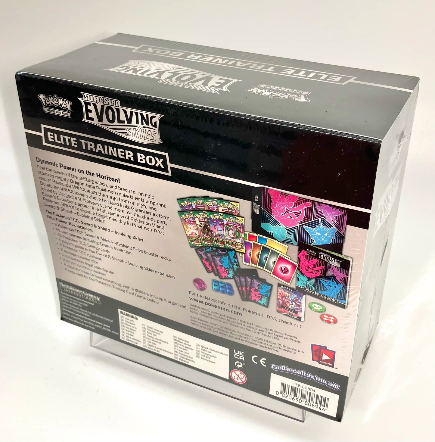 《英語版》Evolving Skies Elite Trainer Box (Vaporeon, Espeon, Glaceon & Sylveon)